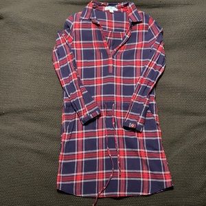 Francesca’s Boutique Flannel Long Sleeve Dress